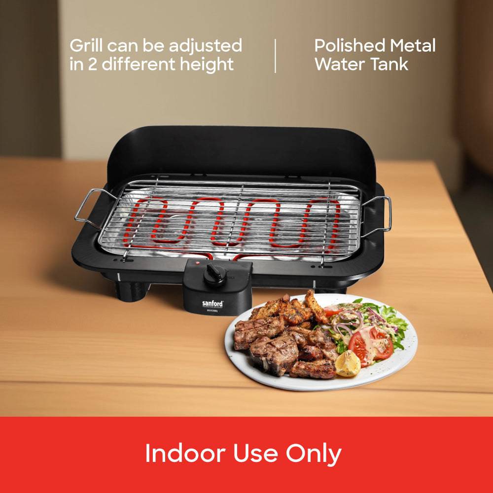 Sanford Smokeless Electric BBQ Grill | 2000W | Adjustable Temperature Control | Removable Parts | Indoor Use - Image 3