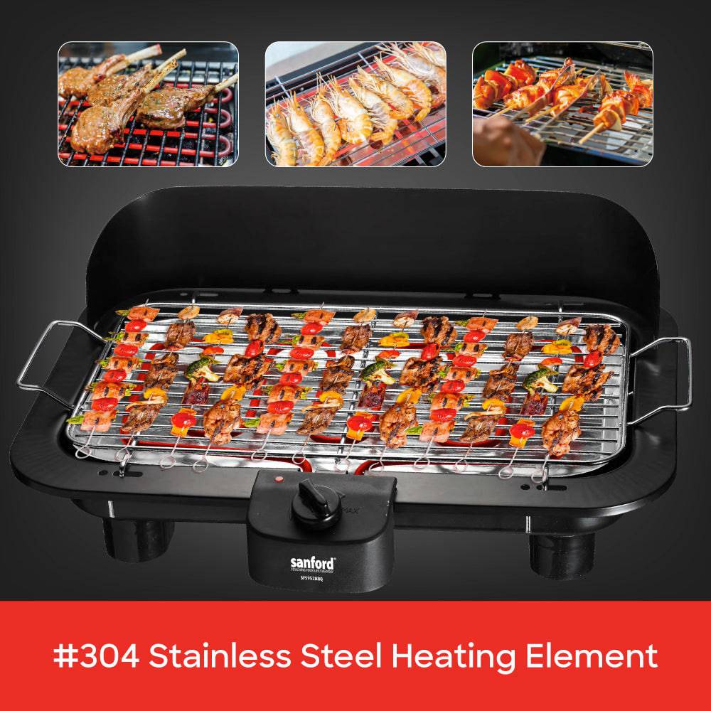 Sanford Smokeless Electric BBQ Grill | 2000W | Adjustable Temperature Control | Removable Parts | Indoor Use - Image 5