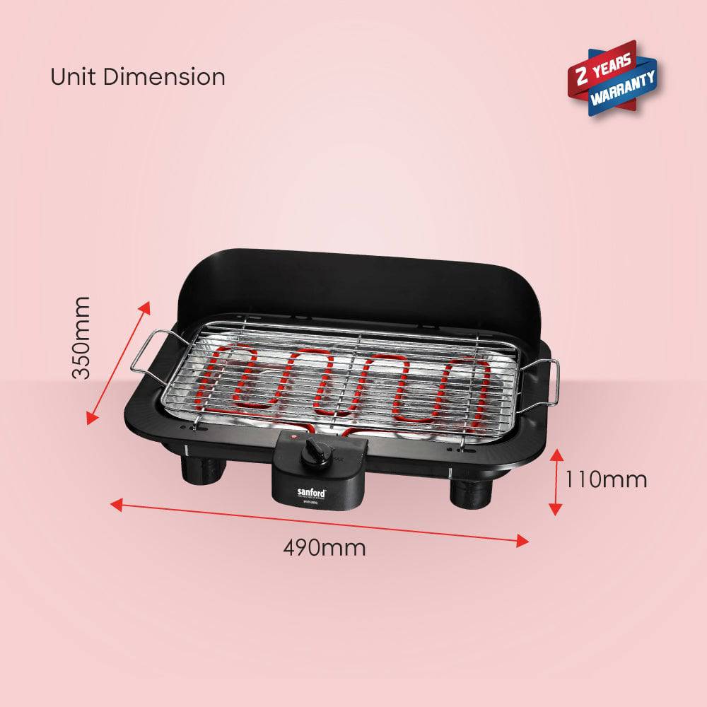 Sanford Smokeless Electric BBQ Grill | 2000W | Adjustable Temperature Control | Removable Parts | Indoor Use - Image 7