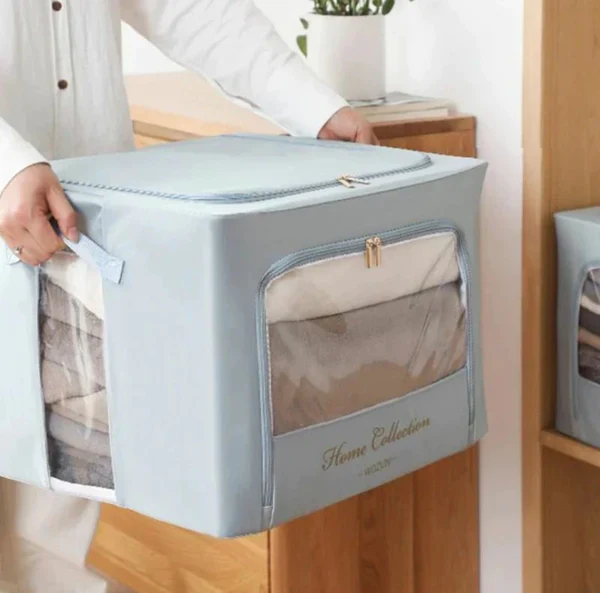 Satin wardrobe closet clothes storage organizer - Image 3