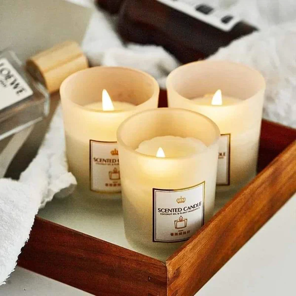 Scented Romantic Candles - Image 2