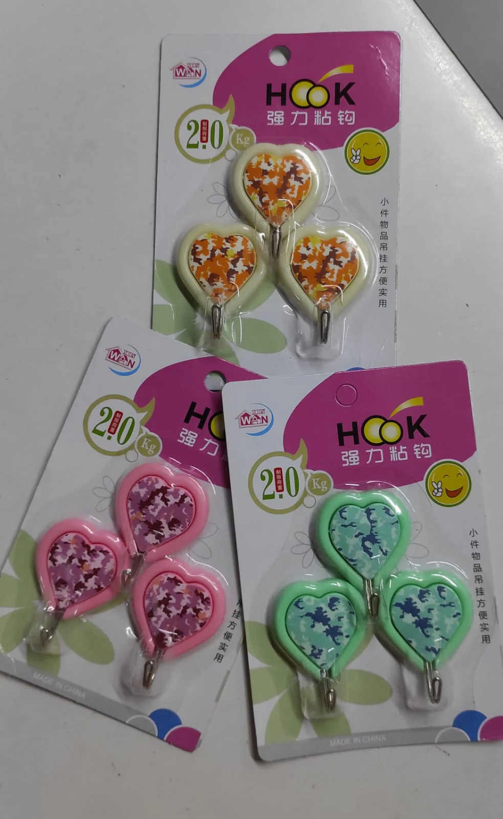3pc set Self Adhesive Wall-Mounting Hooks - Image 5