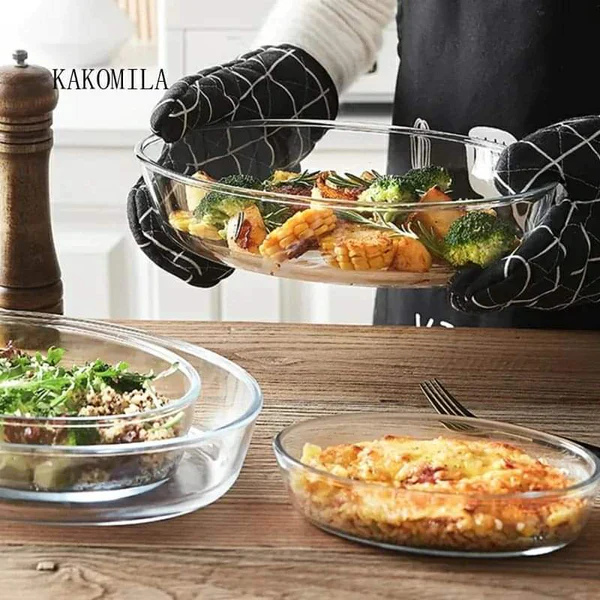 Signature Heat-Resistant Oval Glass Baking Dish Set (2.4L & 3L) – Homelux Kenya - Image 4