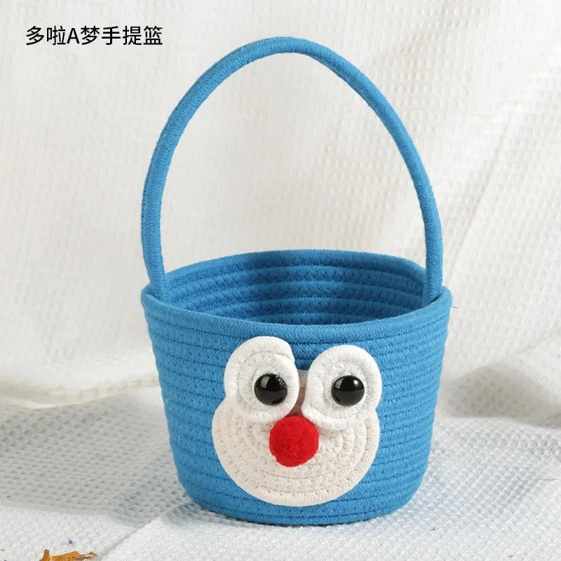 Set of 3 Cotton Rope Baskets Organizers - Image 3