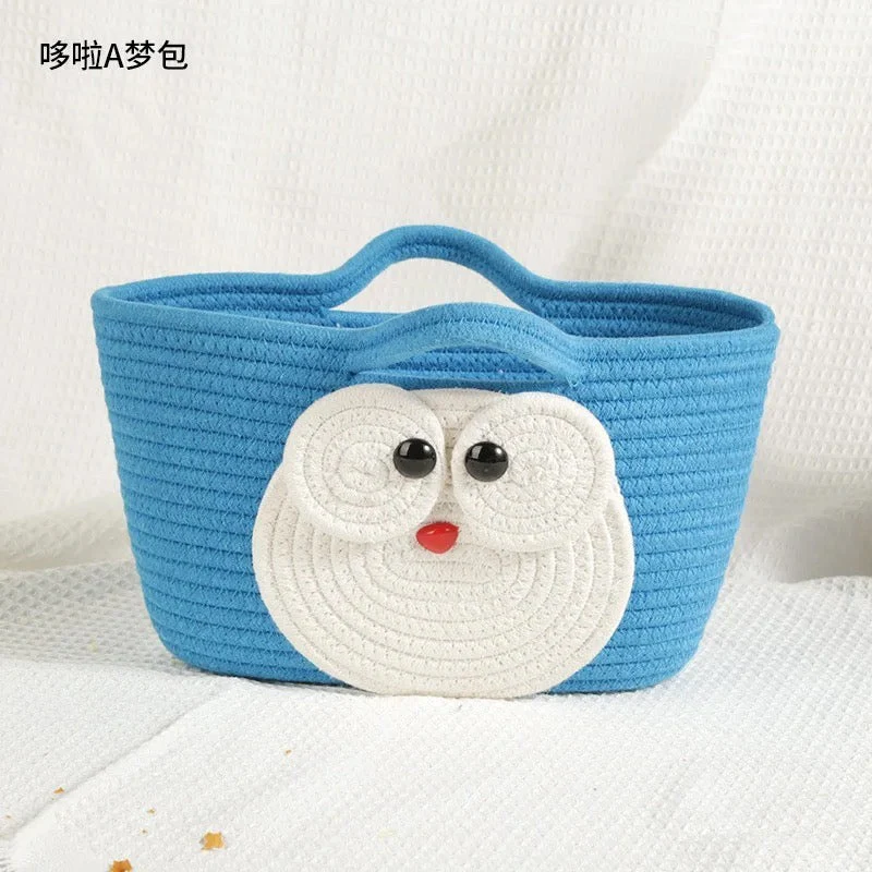 Set of 3 Cotton Rope Baskets Organizers - Image 4