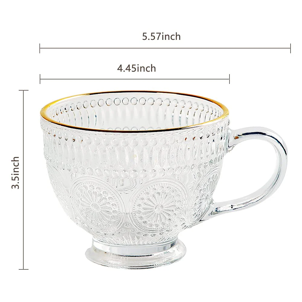 Set of 3 Romantic premium water/tea glass set - Image 5