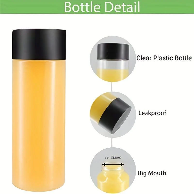 Set of 4 Reusable Juice Bottles |  480ml - Image 2