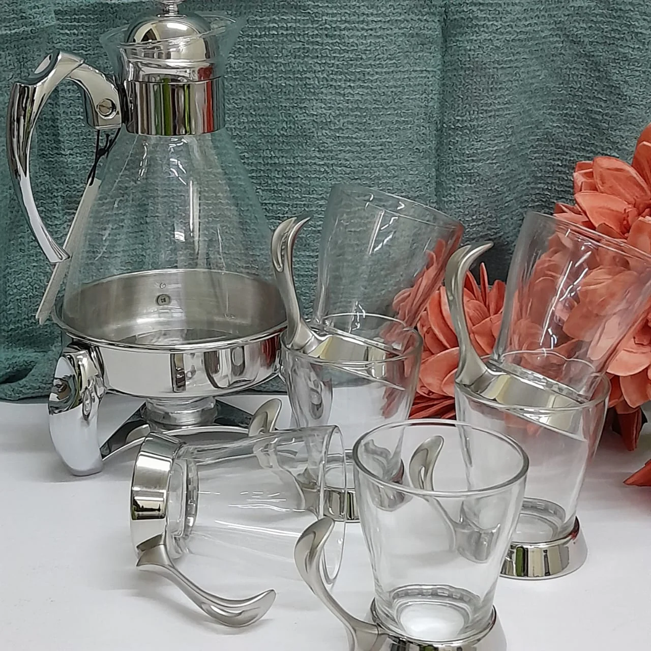 Set of 6 Elegant Moroccan Tea Glasses – 150ml | Arabic-Style Tea Cups for Chai & Coffee - Image 2