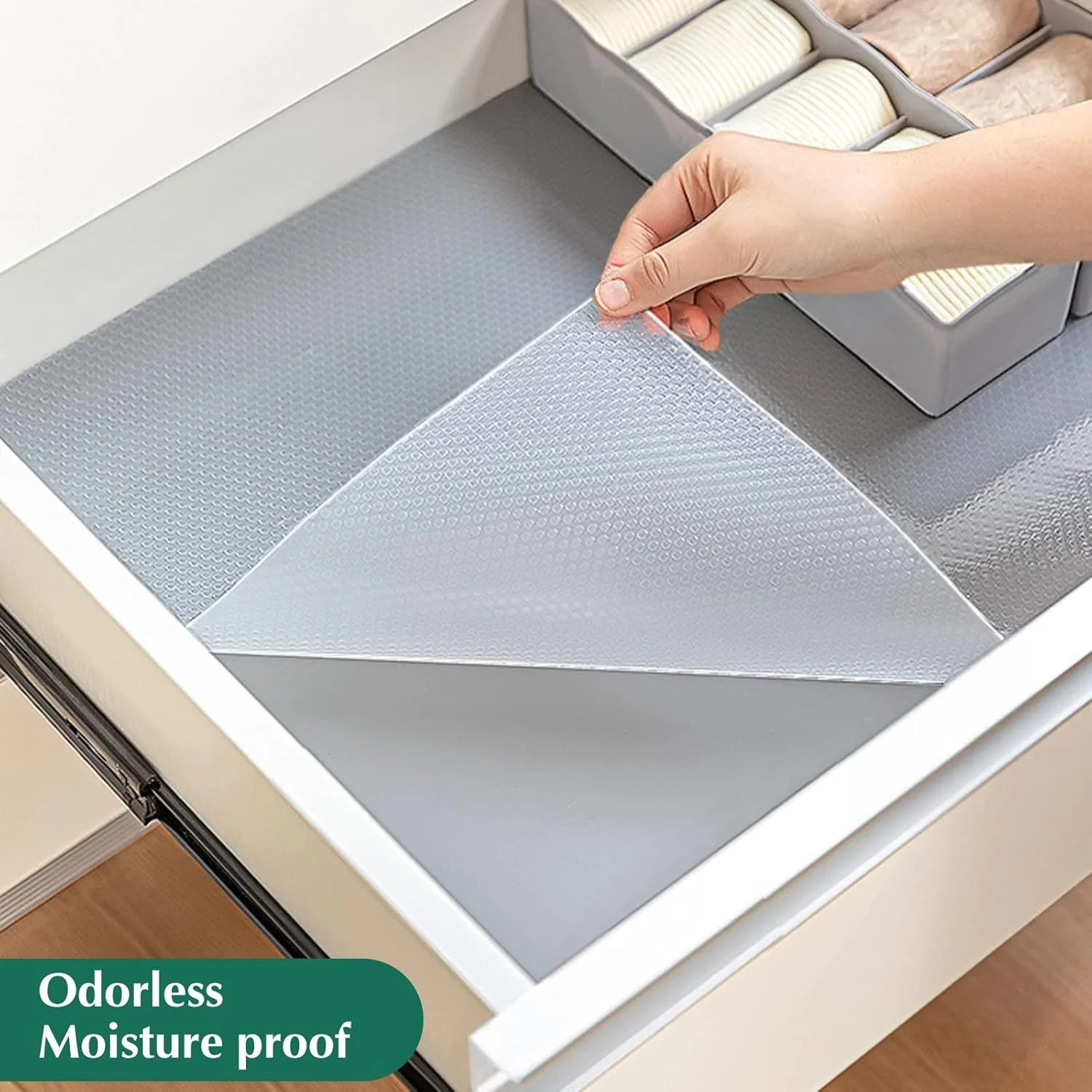 Shelf Liner for Kitchen Drawer Liner Cabinet Liner Non-Adhesive Reusable Easy to Clean 45*150cm - Image 2