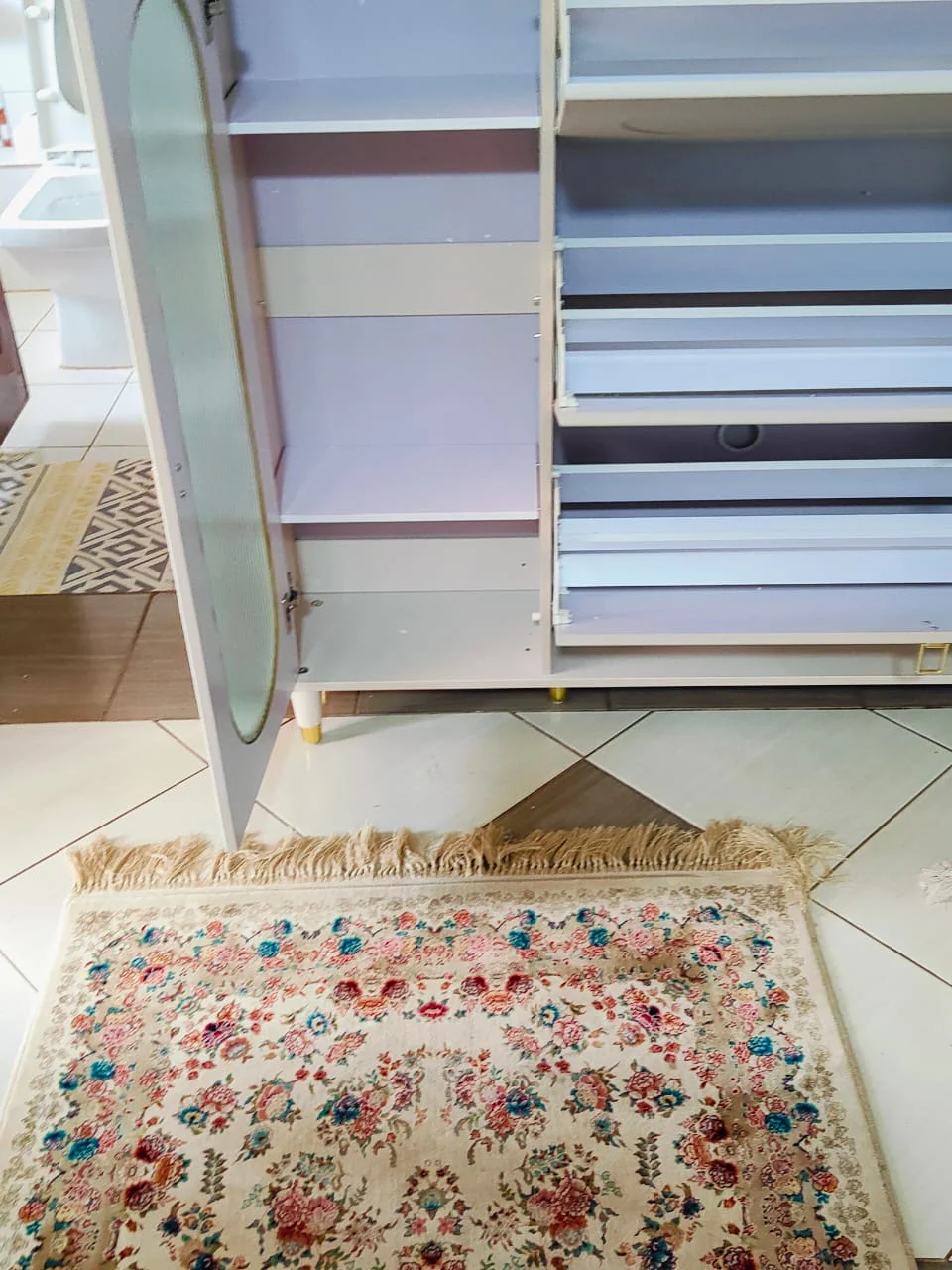 Shoe Cabinet Slim Shoe Cabinet - Free Standing Shoe Storage with Doors - Entryway Shoe Racks - Image 3