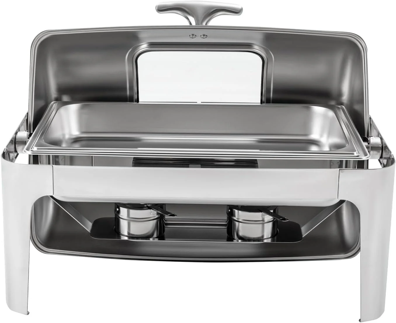 Signature 6L Gold Rolltop Chafing Dish with Glass Window – Elegant Buffet Food Warmer - Image 6