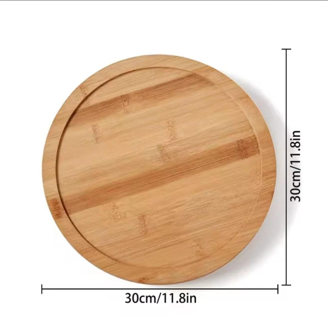 Single layer Bamboo rotating spice rack/Lazy Susan - Image 8