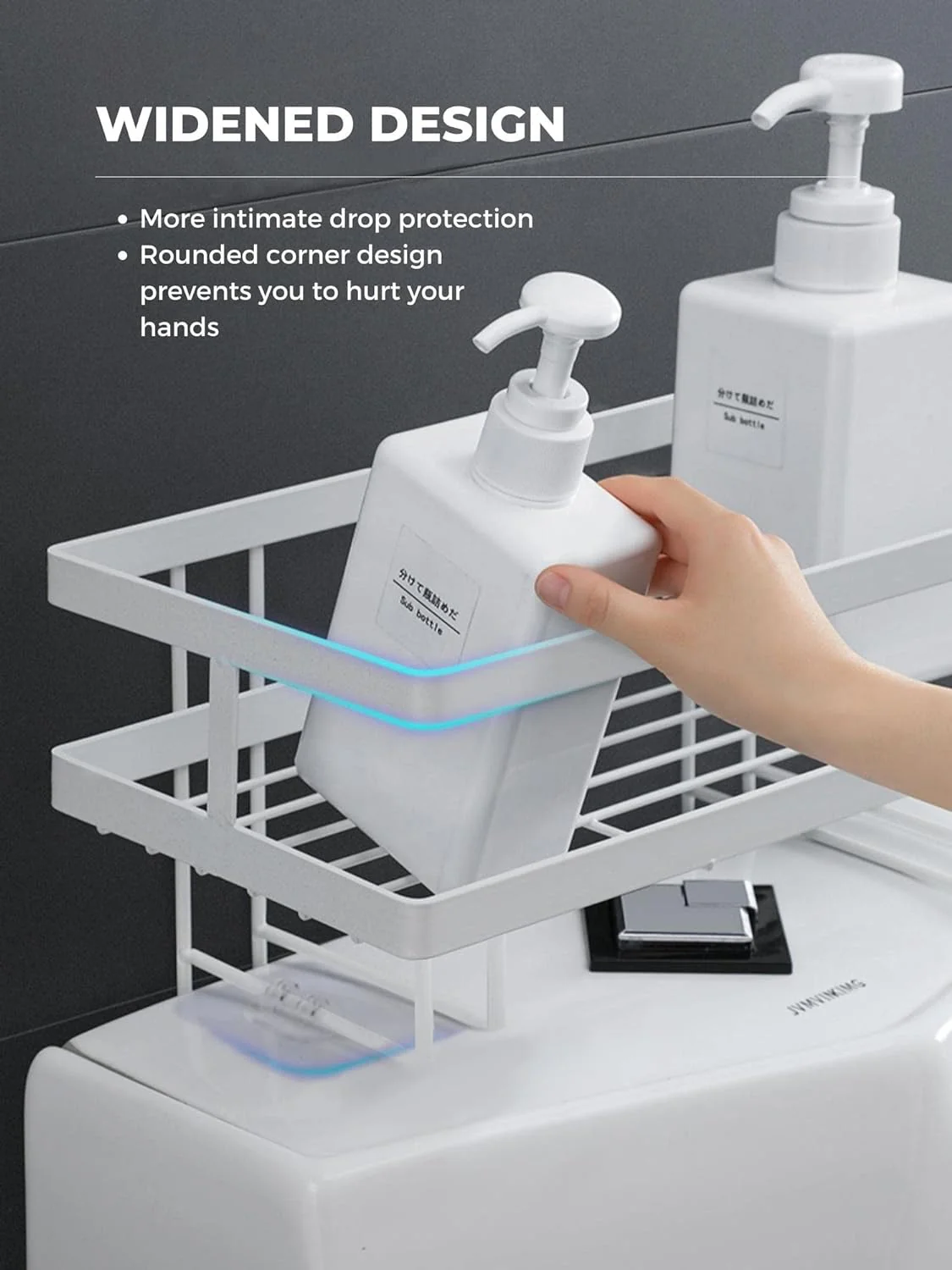 Bathroom Shelf On The Toilet Organizer Toilet Racks Single Layer - Image 3