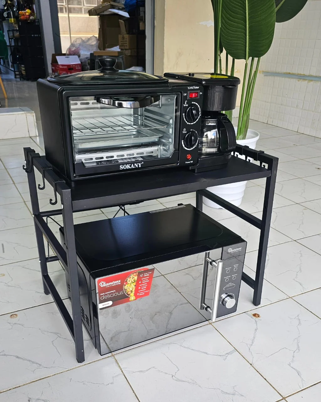 Single Layer Microwave Stand - Image 4
