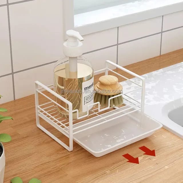 Sink Caddy with Water Draining Tray - Image 5