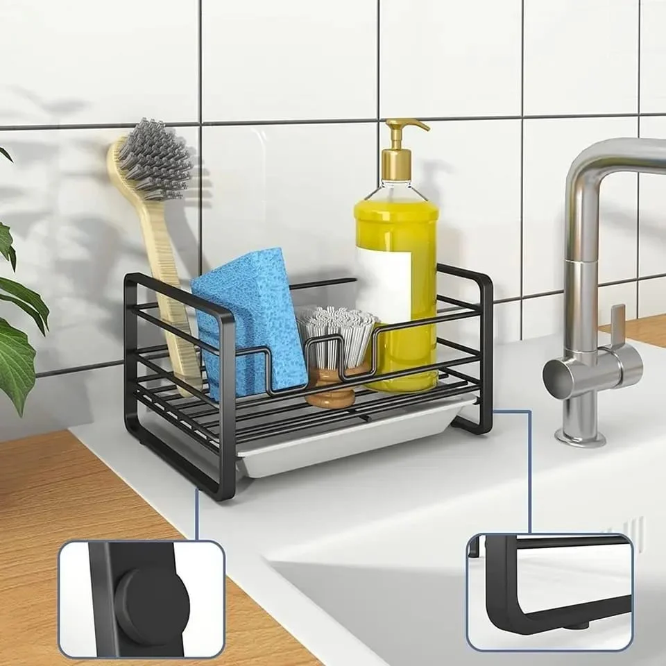 Sink Caddy with Water Draining Tray - Image 6