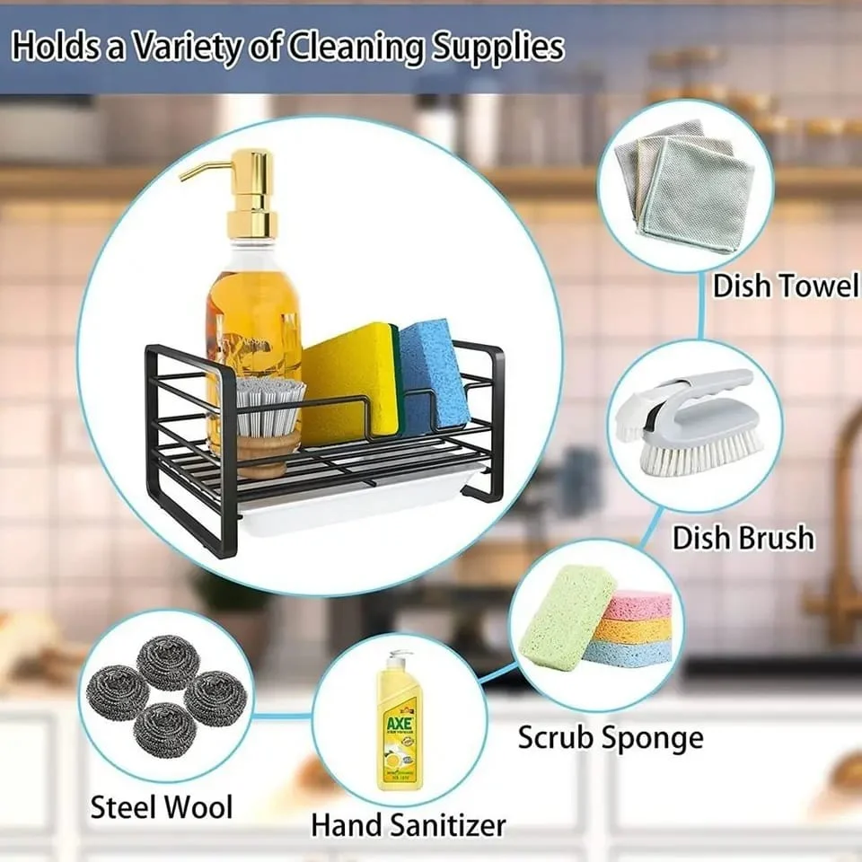 Sink Caddy with Water Draining Tray - Image 7