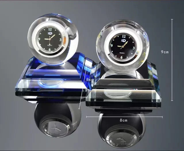 Small Crystal glass clock air diffuser - Image 2