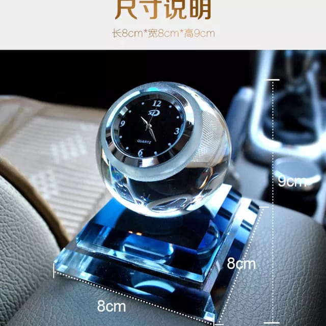 Small Crystal glass clock air diffuser - Image 3