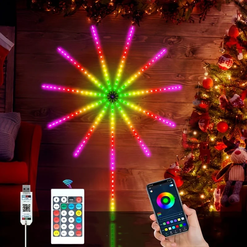 Smart Control IC LED 5V RGB Fireworks Light With Remote Control - Image 6