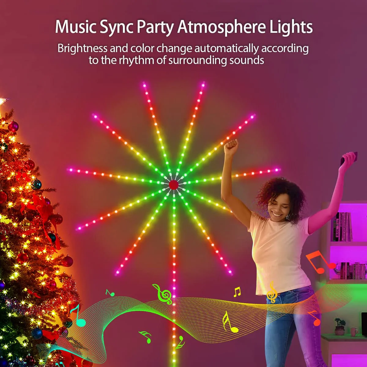 Smart Control IC LED 5V RGB Fireworks Light With Remote Control - Image 8