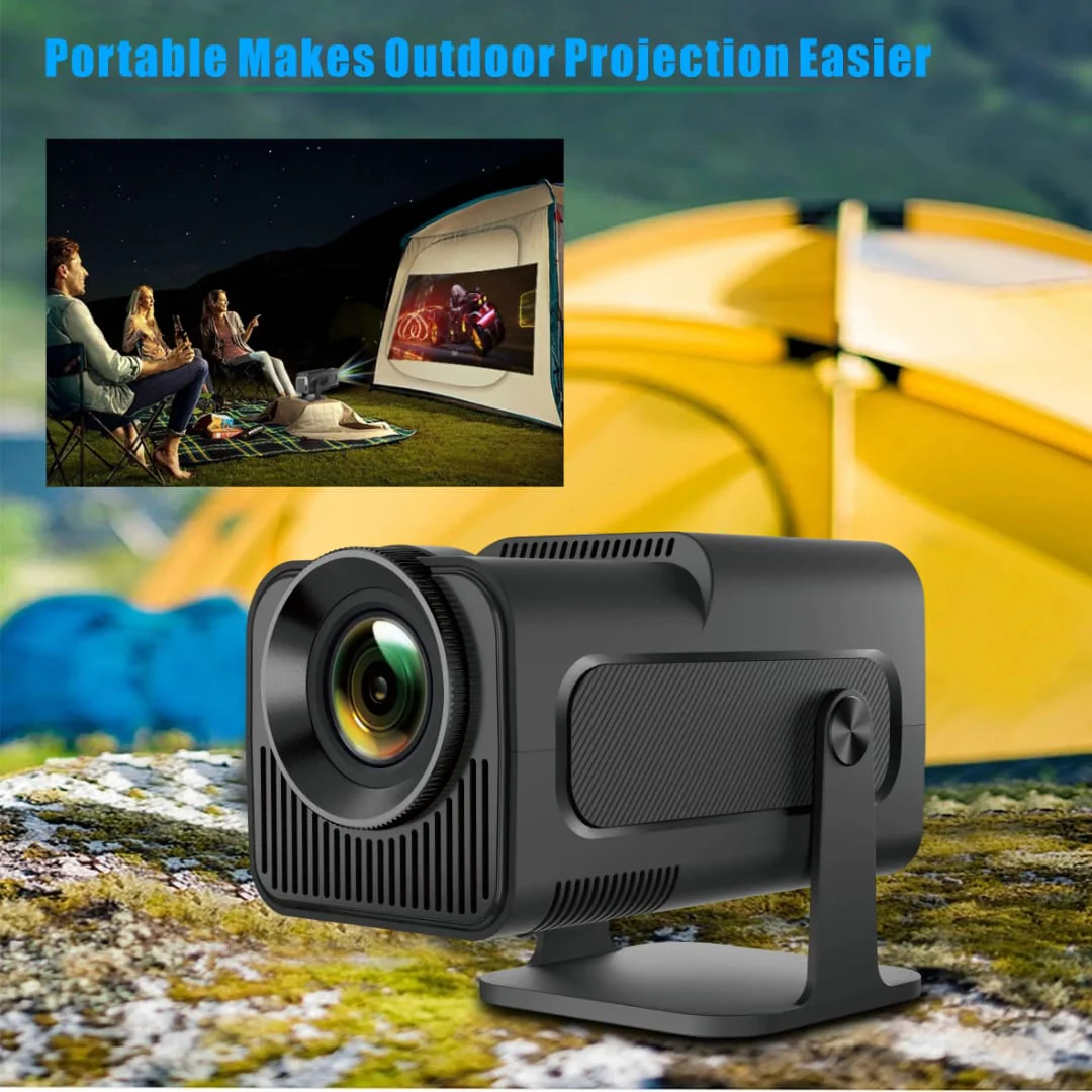 Smart Projector 4k, Full HD Supported, Android 11.0, Short Throw Auto Keystone, 180° Rotation, Home Movie, Lumen Brightness, Wifi and Bluetooth Supported, Screen Mirror Phone or Tablet - Image 3