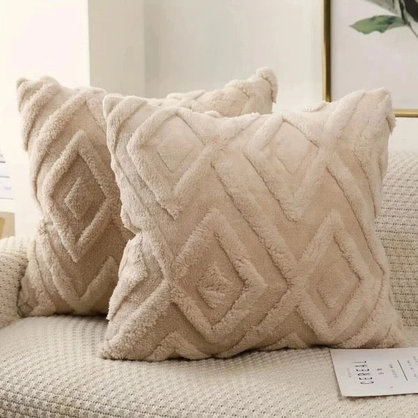 Soft Plush Velvet Pillow Covers, Large Rhombus Pattern, Bedroom Decor, Living Room Decor - Image 5
