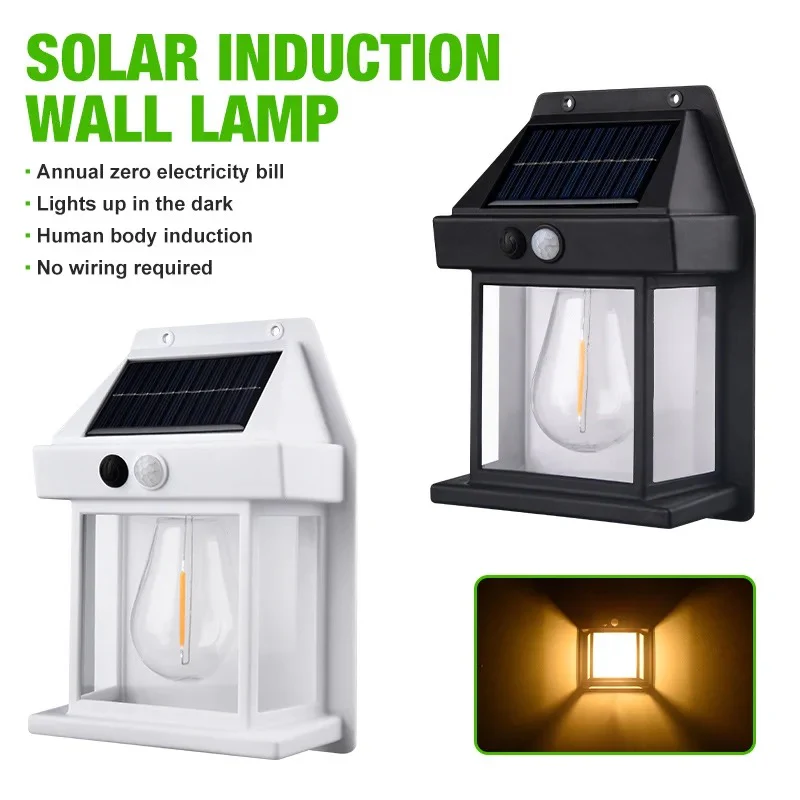 Solar Motion Sensor Led Retro Wall Outdoor Light Garden Lamp Outdoor Led Solar Security Light For Garden - Image 10