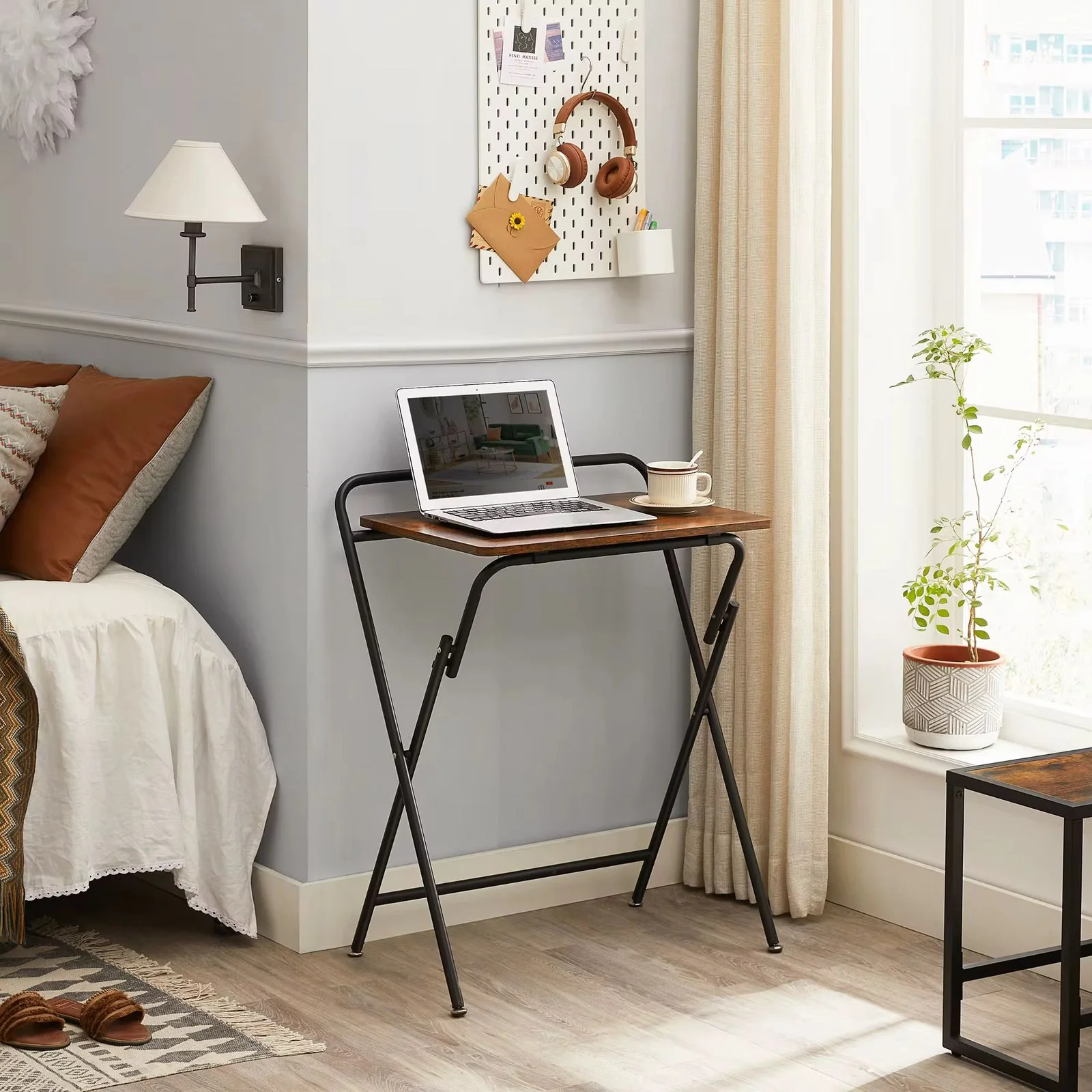 Space Saving Industrial Style Foldable Desk - Image 3