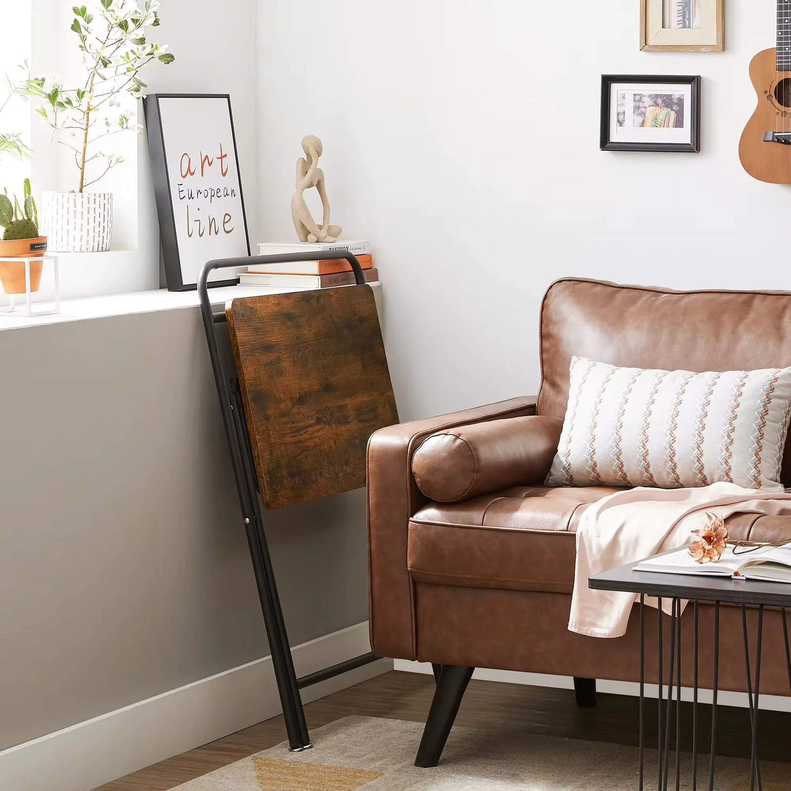Space Saving Industrial Style Foldable Desk - Image 5