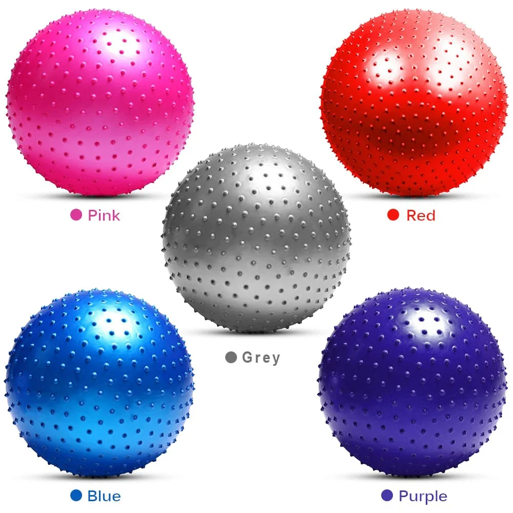 Spike Gym Ball Anti-Burst, Slip-Resistant Exercise Ball for Fitness & Therapy - Image 4