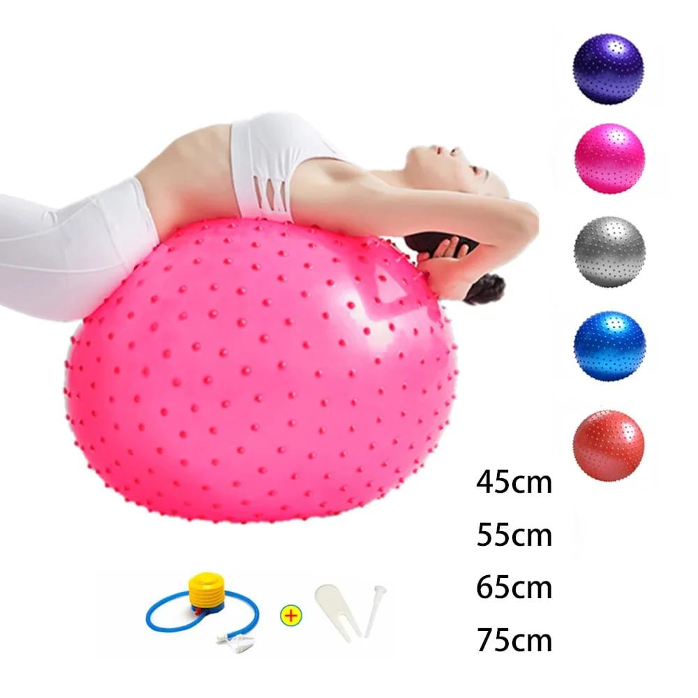 Spike Gym Ball Anti-Burst, Slip-Resistant Exercise Ball for Fitness & Therapy - Image 2