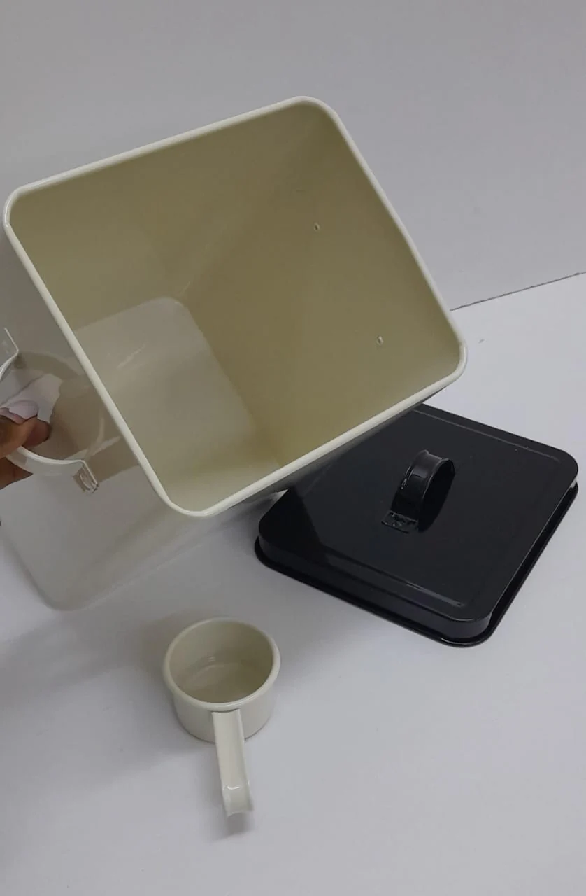 SQUARE metallic storage box.... laundry detergent//powder//food freshness - Image 2