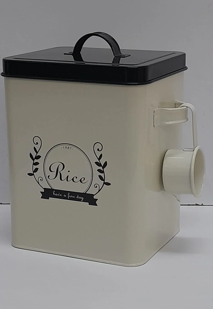 SQUARE metallic storage box.... laundry detergent//powder//food freshness - Image 3