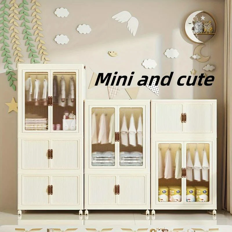 Stackable 3 Level plastic Portable Wardrobe/Closet - Image 2