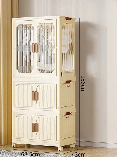 Stackable 3 Level plastic Portable Wardrobe/Closet - Image 5