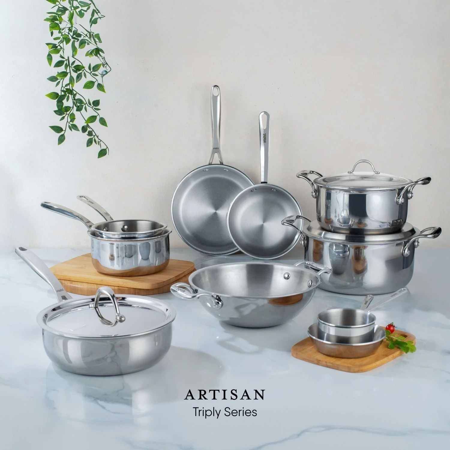 Stahl Stainless Steel Sauce Pot / Casserole Triply Artisan Series | Induction Ready - Image 7
