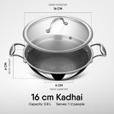 Stahl Triply Stainless Steel Wok-Style Deep Frying Pan | Artisan Hybrid Series - Image 5