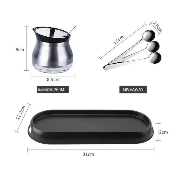 Stainless Steel Condiments Set - Image 6