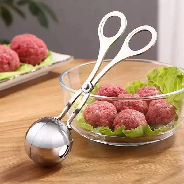 Stainless Steel Meatball Maker & Meat Ball Shaper Tool – 18cm Kitchen Scoop - Image 3
