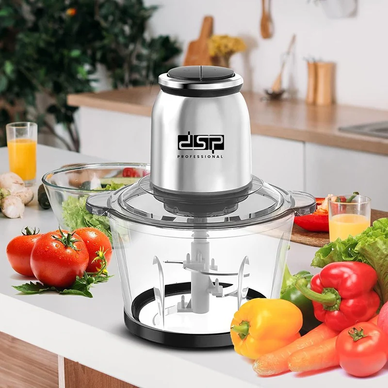 Stainless Steel Meat Blender Meat Mincer Grinder Electric Food Chopper For Meat Vegetables Fruits Nuts With 4 Sharp Blades, Meat Grinders With Bowl Heavy For Kitchen - Image 10