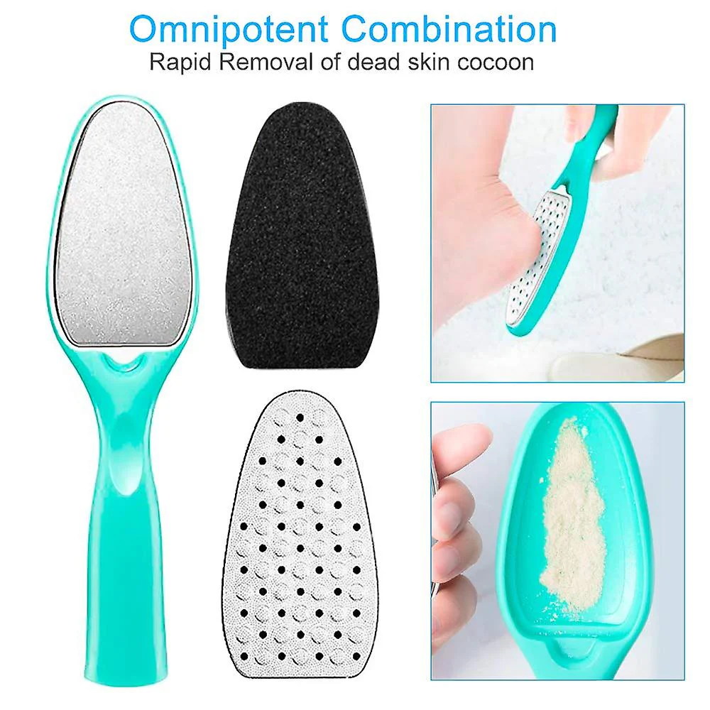 Stainless Steel Pedicure Kit Professional Exfoliation Calluses 7 Pcs Foot File Set For Women And Men At Home Or Travel Or Salon To Foot Care - Image 3