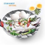 Stainless Steel, Steamer Basket/ Vegetable Steamer/ Food Basket/Bowl Cooker/Mesh Dish Folding 14CM - Image 2