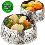 Stainless Steel, Steamer Basket/ Vegetable Steamer/ Food Basket/Bowl Cooker/Mesh Dish Folding 14CM - Image 4