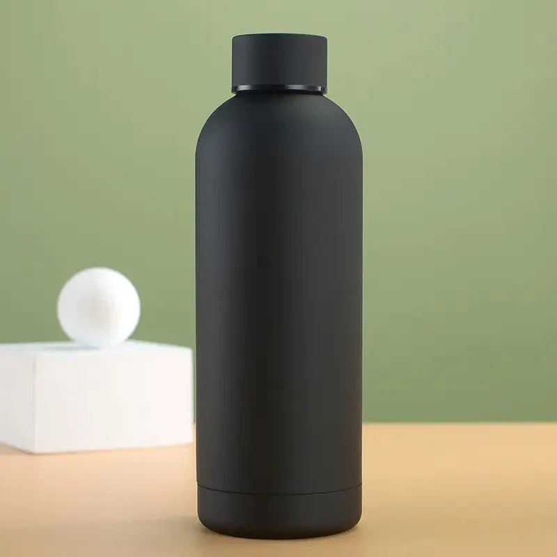 Stainless Steel Water Bottle,Modern Insulated  Leakproof Vacuum Cup with Lid - Image 3