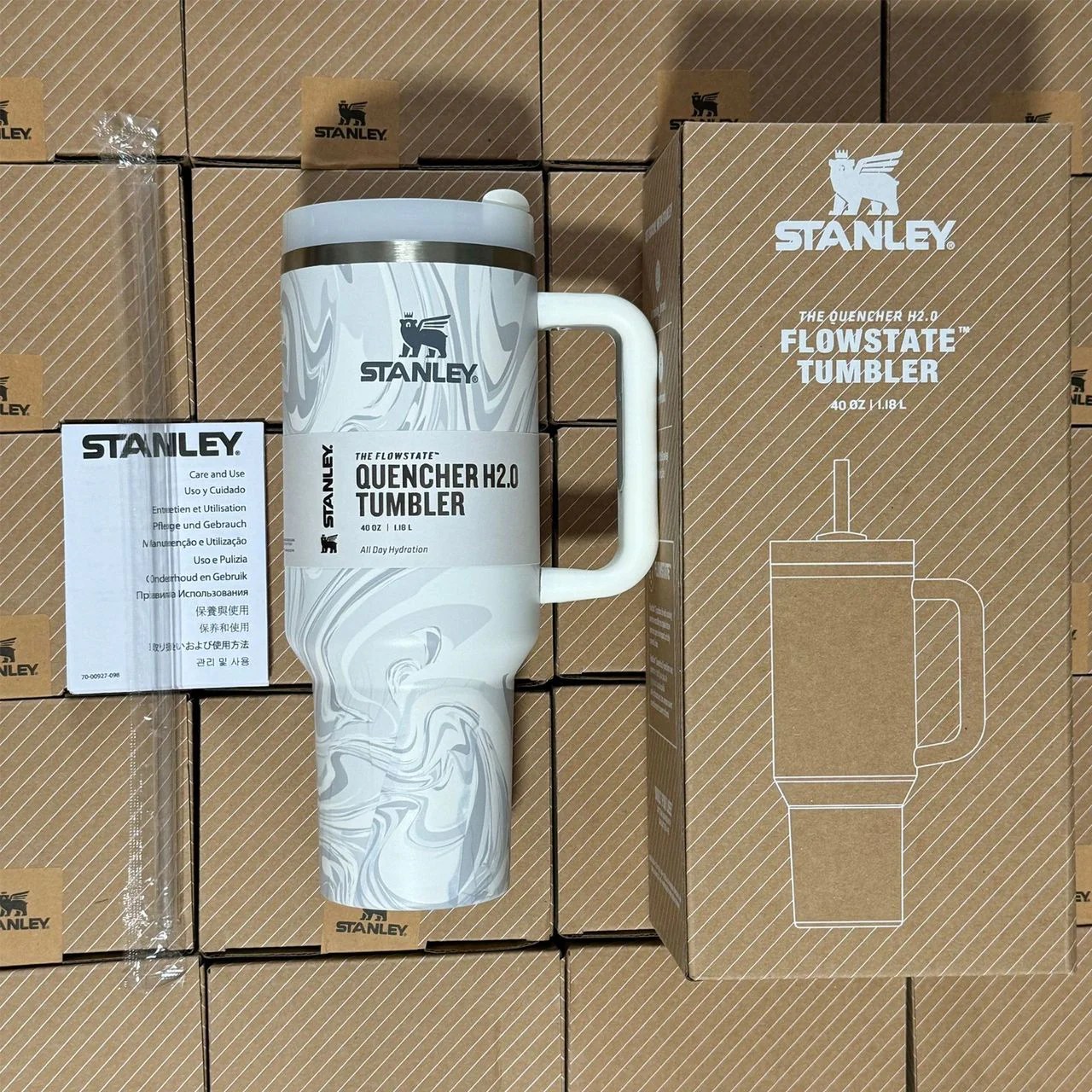 H2.0  1.2L Stainless Steel Tumbler Water Bottle Mug - Image 12