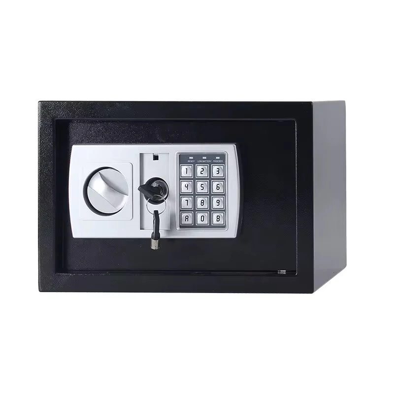 Steel Safe Deposit Box Household & Office Mini Safe with Mechanical Lock, Mountable - Image 3