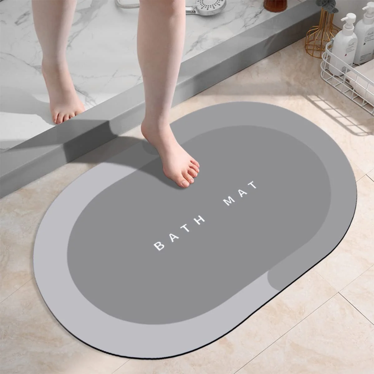 Super Absorbent Floor Mat, Non Slip Quick Dry Bath Mats for Bathroom - Image 5