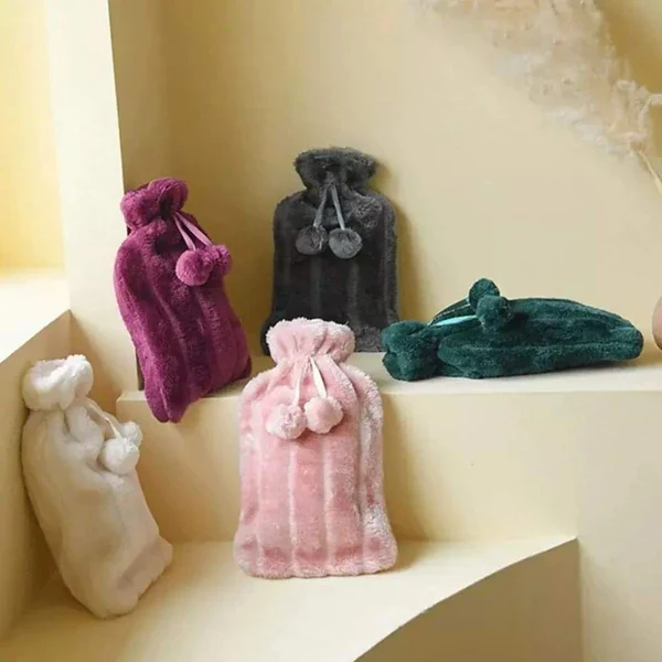 Super softened fleece 2litres hot water bottle - Image 5