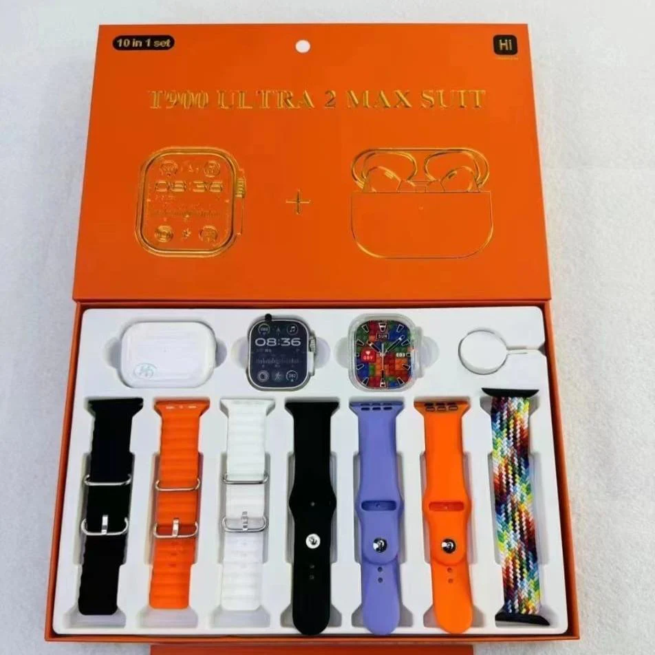 T900 Ulra2 7 in 1 Straps Smart Watch ( 10 in 1 set ) - Image 2